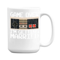 Game Over Im Getting Married Bachelor Party 15 Oz Coffee Mug | Artistshot