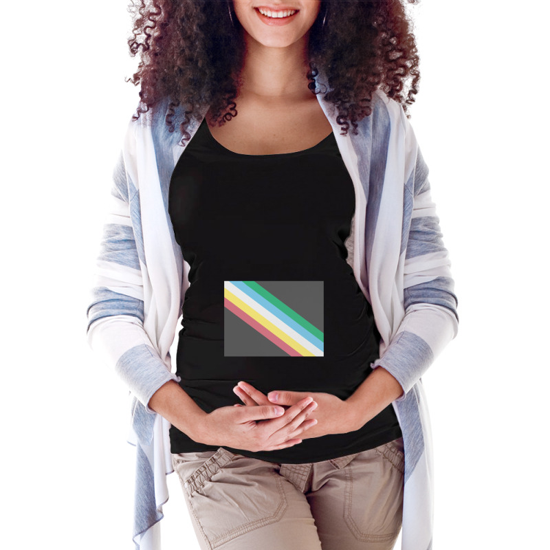 Disability Pride Flag Maternity Scoop Neck T-shirt by DonnaClifton | Artistshot