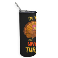 Uncle Turkey Matching Family Group Thanksgiving Party Pajama Skinny Tumbler | Artistshot