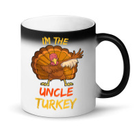 Uncle Turkey Matching Family Group Thanksgiving Party Pajama Magic Mug | Artistshot