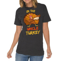 Uncle Turkey Matching Family Group Thanksgiving Party Pajama Vintage T-shirt | Artistshot