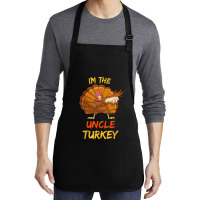 Uncle Turkey Matching Family Group Thanksgiving Party Pajama Medium-length Apron | Artistshot