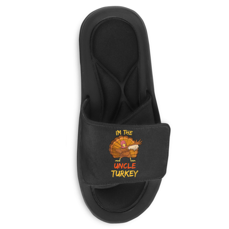 Uncle Turkey Matching Family Group Thanksgiving Party Pajama Slide Sandal | Artistshot