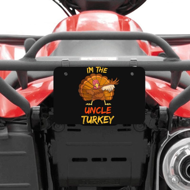 Uncle Turkey Matching Family Group Thanksgiving Party Pajama Atv License Plate | Artistshot