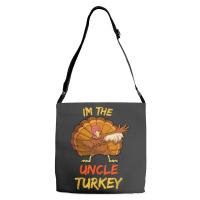 Uncle Turkey Matching Family Group Thanksgiving Party Pajama Adjustable Strap Totes | Artistshot