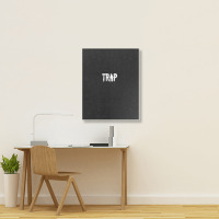 Trap House Edm Rave Techno Electronic Dance Music Apparel Portrait Canvas Print | Artistshot