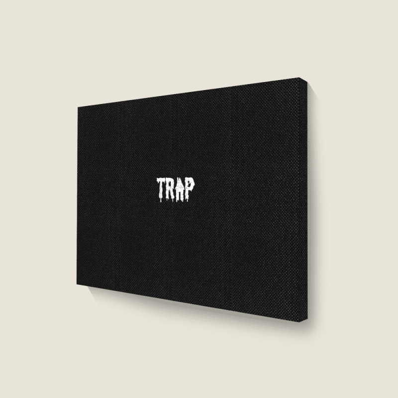 Trap House Edm Rave Techno Electronic Dance Music Apparel Landscape Canvas Print | Artistshot