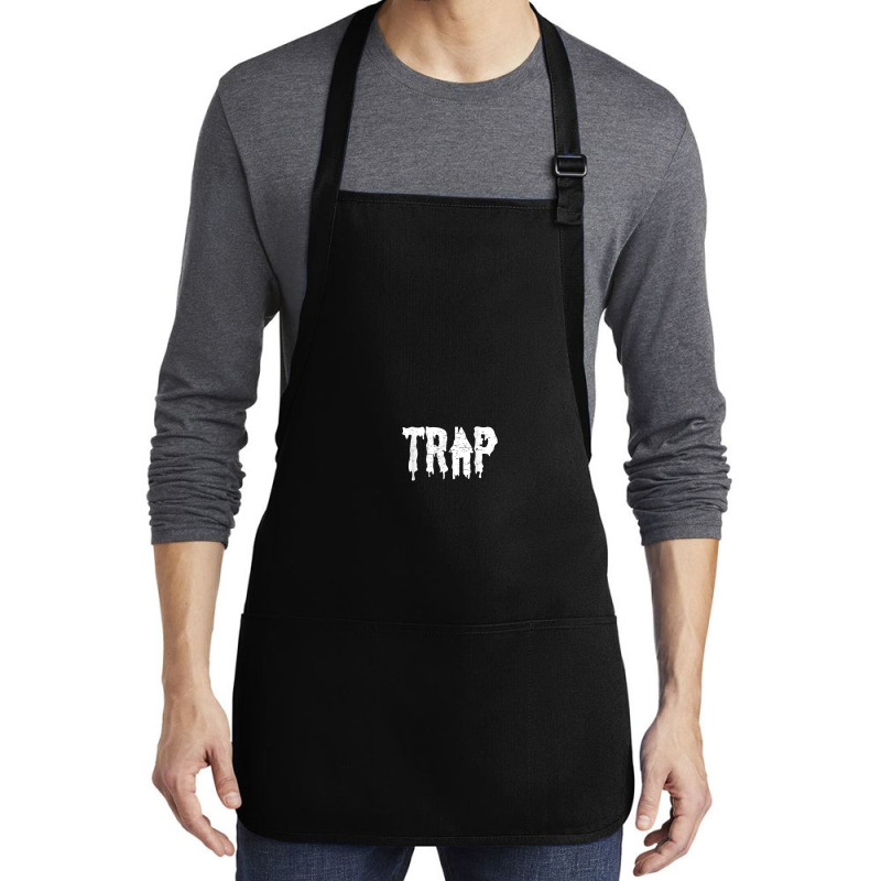 Trap House Edm Rave Techno Electronic Dance Music Apparel Medium-length Apron | Artistshot