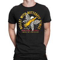 Bullet With Butterfly Wings, Bullet With Butterfly Wing, Bullet, With, T-shirt | Artistshot