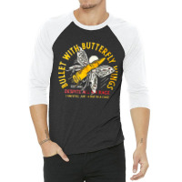 Bullet With Butterfly Wings, Bullet With Butterfly Wing, Bullet, With, 3/4 Sleeve Shirt | Artistshot