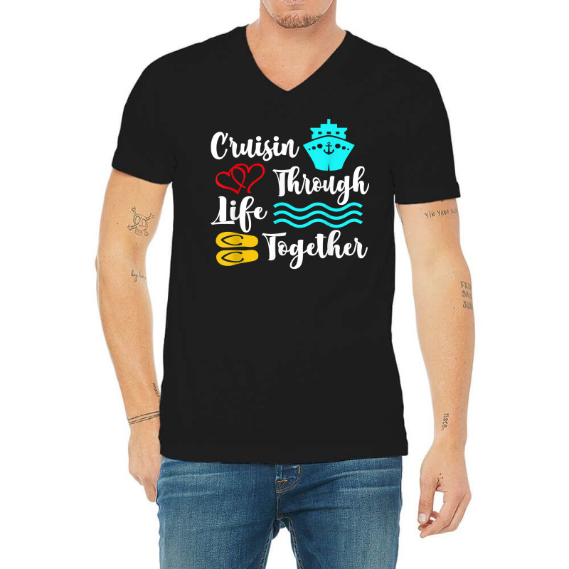 Couples Cruise For Newlyweds & Longtime Couples Holiday T Shirt V-neck Tee | Artistshot