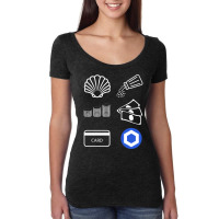 The Evolution Of Money Chainlink Link Crypto Cryptocurrency Sweatshirt Women's Triblend Scoop T-shirt | Artistshot