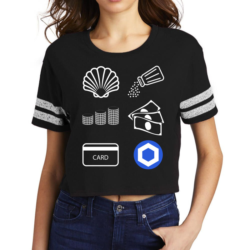 The Evolution Of Money Chainlink Link Crypto Cryptocurrency Sweatshirt Scorecard Crop Tee by cm-arts | Artistshot