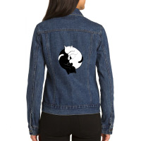 Eternal Cat Love Ladies Denim Jacket | Artistshot