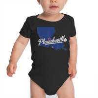 Plaucheville Louisiana La Map T Shirt Baby Bodysuit | Artistshot