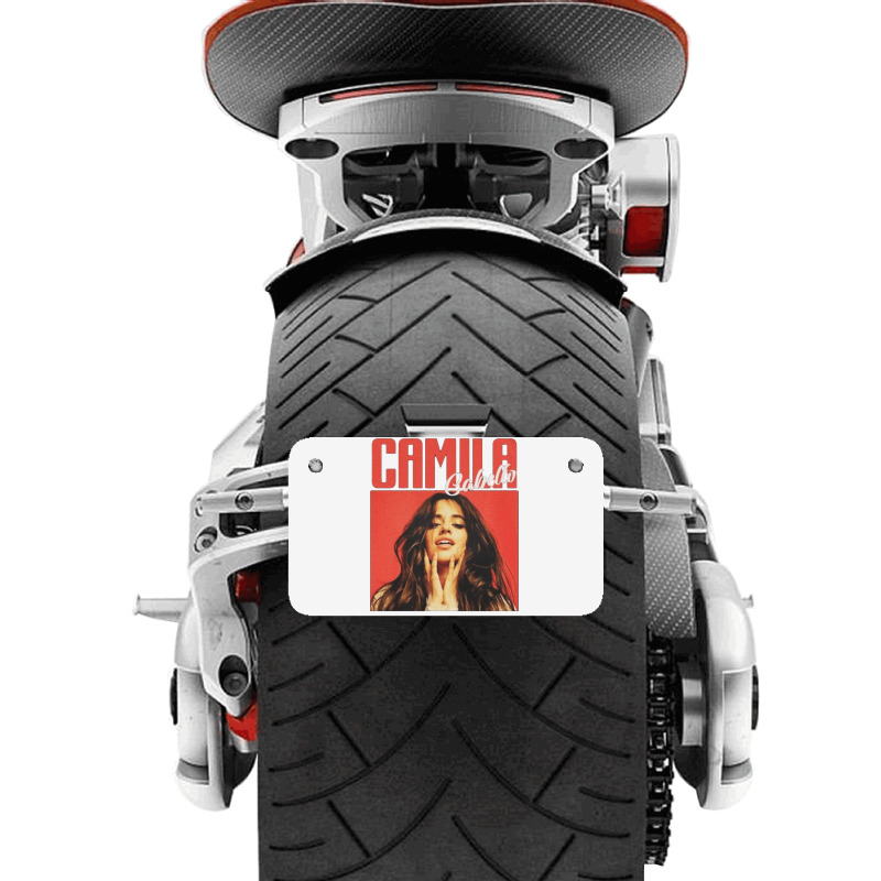 Camila Cabello, Camila Cabellos, Camila, Cabello, The Camila Cabello, Motorcycle License Plate | Artistshot