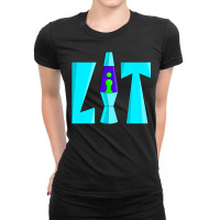 Lit Lava Lamp Drippy Retro 80's 90's Graffiti Ladies Fitted T-shirt | Artistshot