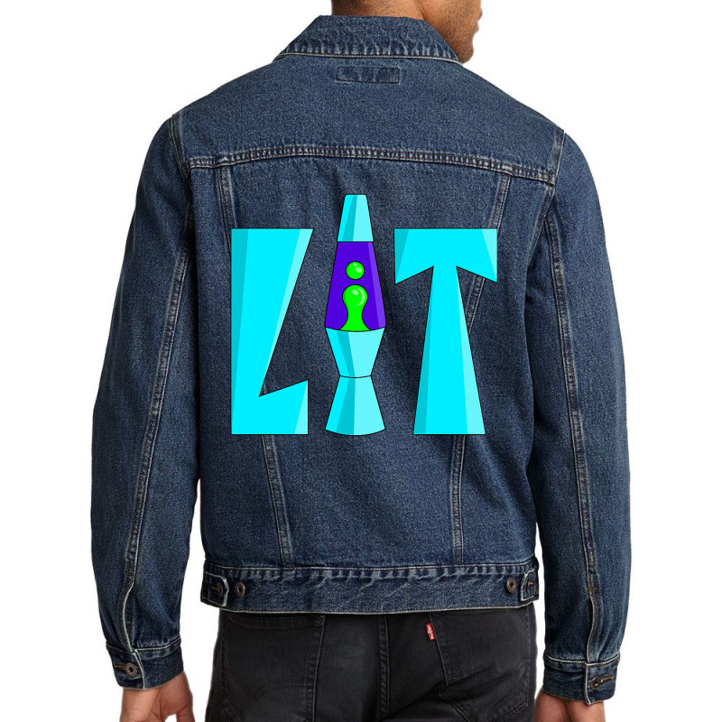 Lit Lava Lamp Drippy Retro 80's 90's Graffiti Men Denim Jacket by cm-arts | Artistshot