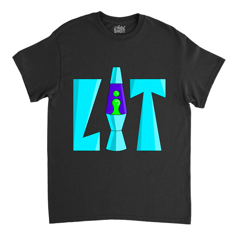 Lit Lava Lamp Drippy Retro 80's 90's Graffiti Classic T-shirt by cm-arts | Artistshot