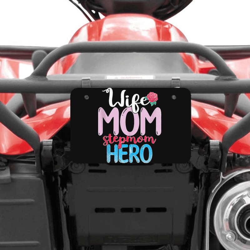 Family Mommy Wife Mom Stepmom Hero Mothers Day Rose Step Mom Tank Top Atv License Plate | Artistshot