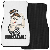 Womens Ehlers Danlos Syndrome Warrior Unbreakable Strong Woman V Neck Front Car Mat | Artistshot