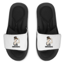 Womens Ehlers Danlos Syndrome Warrior Unbreakable Strong Woman V Neck Slide Sandal | Artistshot