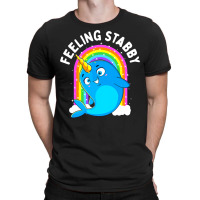 Feeling Stabby Narwhal Kawaii Whale Gift Teen Girls Women T-shirt | Artistshot