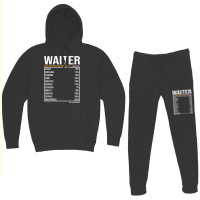 Waiter Job Design Daily Value Funny Waiter Hoodie & Jogger Set | Artistshot