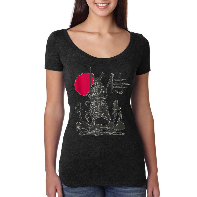 Samurai Warrior Japanese Kanji Japan Tank Top Women's Triblend Scoop T-shirt by KarinCeleste | Artistshot