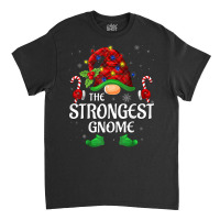 Strongest Gnome Buffalo Red Plaid Matching Family Christmas Classic T-shirt | Artistshot