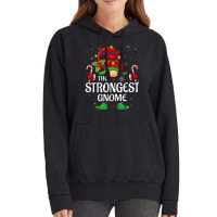 Strongest Gnome Buffalo Red Plaid Matching Family Christmas Vintage Hoodie | Artistshot