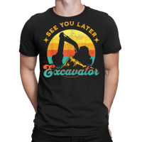 See You Later Excavator Retro Boy Kids T-shirt | Artistshot