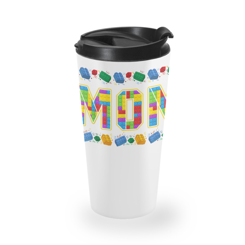 Mom Brick Builder Funny Blocks Master Builder Travel Mug | Artistshot