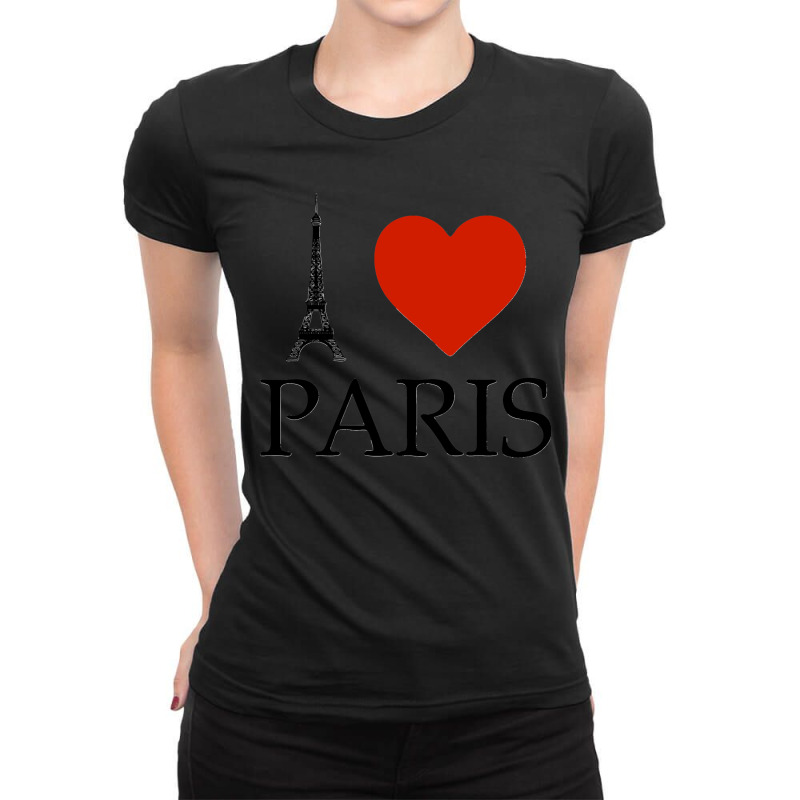 I Love Paris Classic Ladies Fitted T-Shirt by cm-arts | Artistshot