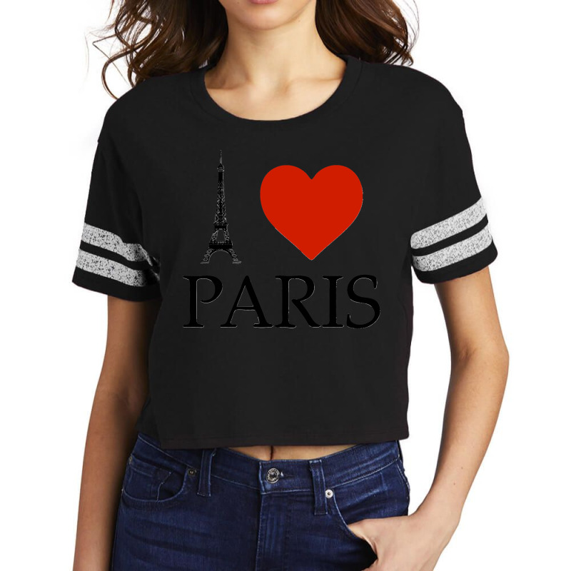 I Love Paris Classic Scorecard Crop Tee by cm-arts | Artistshot