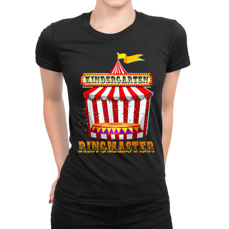 Kindergarten Ringmaster Circus Carnival Back To School T Shirt Ladies Fitted T-Shirt by cm-arts | Artistshot