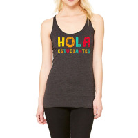 Maestra Bilingual Regalos Spanish Teacher Hola Estudiantes Long Sleeve Racerback Tank | Artistshot