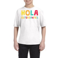 Maestra Bilingual Regalos Spanish Teacher Hola Estudiantes Long Sleeve Youth Tee | Artistshot