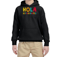 Maestra Bilingual Regalos Spanish Teacher Hola Estudiantes Long Sleeve Youth Hoodie | Artistshot