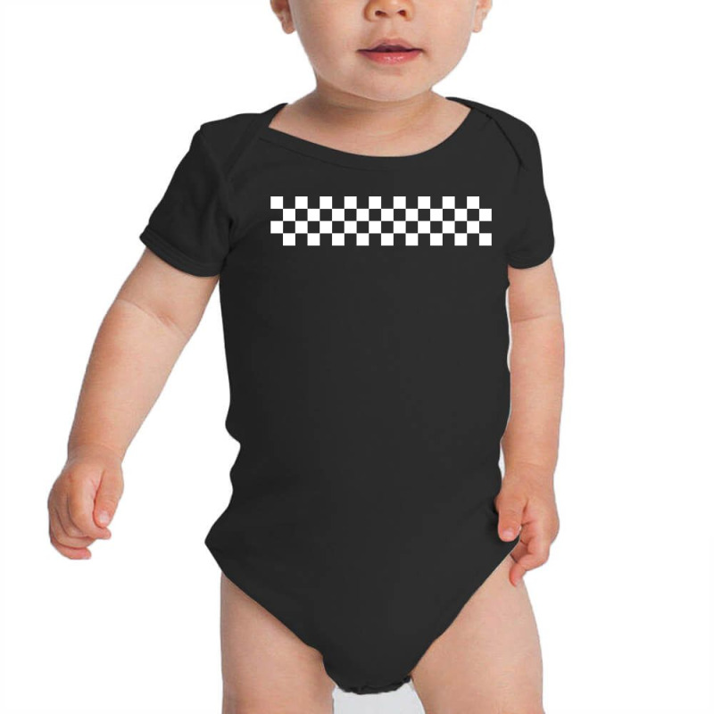 Car Racing Checkered Finish Line Flag Automobile Motor Race Sweatshirt Baby Bodysuit by cm-arts | Artistshot