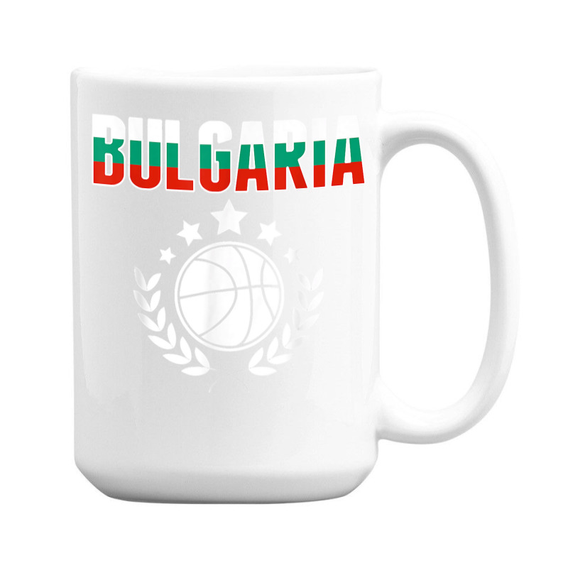 Bulgaria Basketball Fans Jersey Bulgarian Flag Sport Lovers T Shirt 15 Oz Coffee Mug | Artistshot