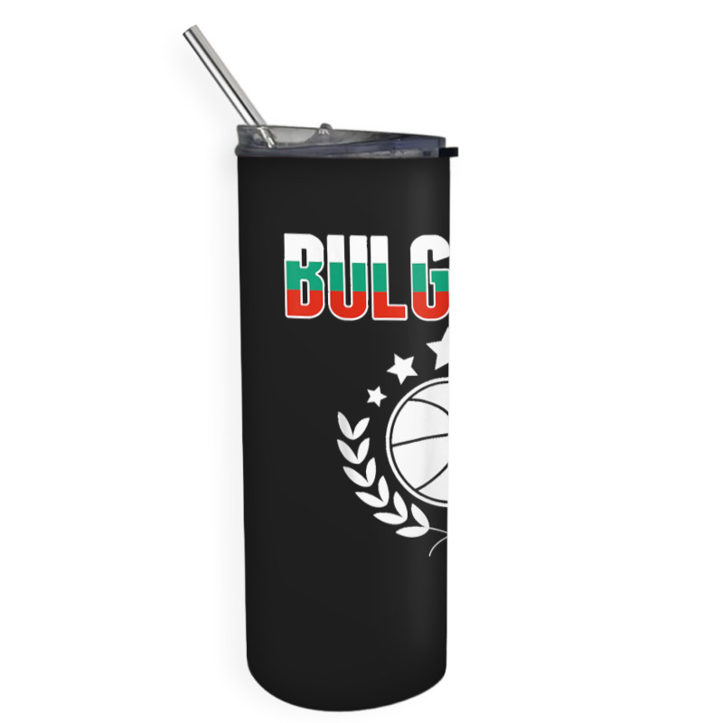 Bulgaria Basketball Fans Jersey Bulgarian Flag Sport Lovers T Shirt Skinny Tumbler | Artistshot