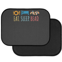 Eat Sleep Bead Beadery Custom Jewelry Maker Beading Gift Rear Car Mat | Artistshot