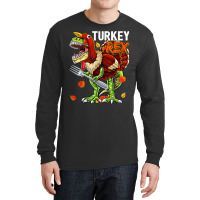 Thanksgiving T Rex Dinosaur Turkey Costume Kids Gift Boys Long Sleeve Shirts | Artistshot