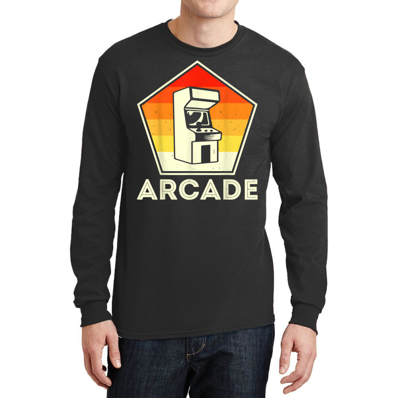 Retro Vintage 80s Arcade Video Game Machine Gamer T Shirt Long Sleeve Shirts | Artistshot