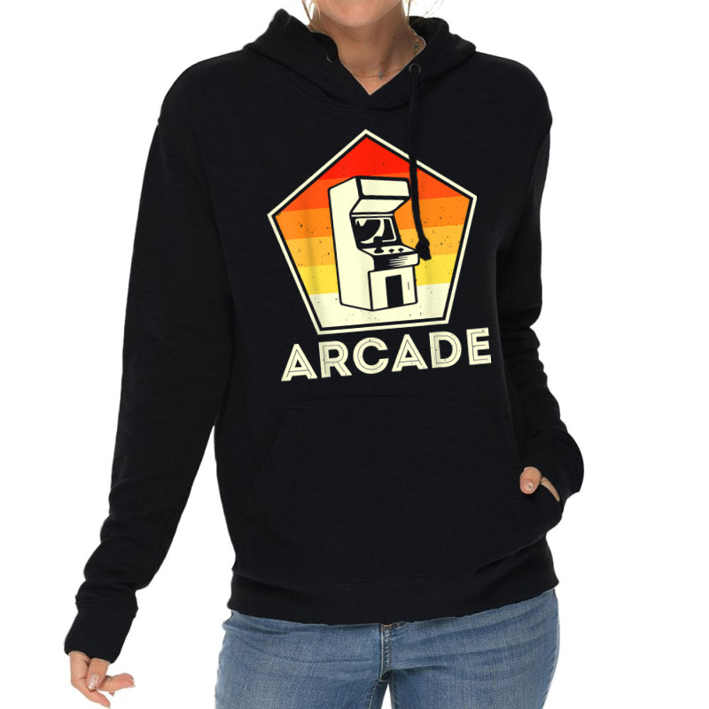 Retro Vintage 80s Arcade Video Game Machine Gamer T Shirt Lightweight Hoodie | Artistshot