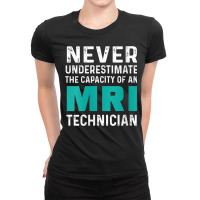 Womens Mri Technician Capacity Tech Technologist V Neck T Shirt Ladies Fitted T-shirt | Artistshot