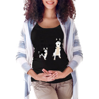 Siberian Husky, Its Okay To Be A Little Husky Puppy T Shirt Maternity Scoop Neck T-shirt | Artistshot