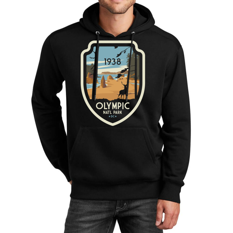 Washington Olympic National Park Retro Vintage Design Gift Unisex Hoodie | Artistshot