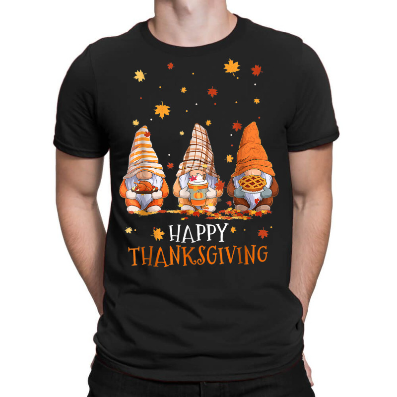 Three Gnomes Happy Thanksgiving Autumn Fall Pumpkin Spice T-shirt | Artistshot